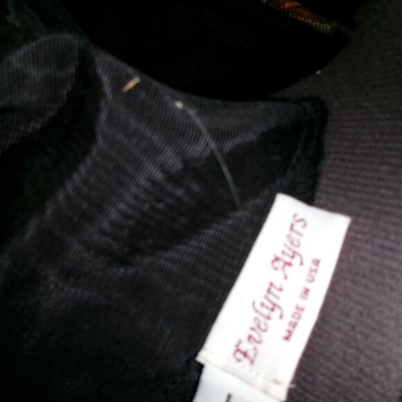 Vtg Evelyn Avery tapestry cottagecore vest clashing patterns 80s LG - Picture 4 of 6